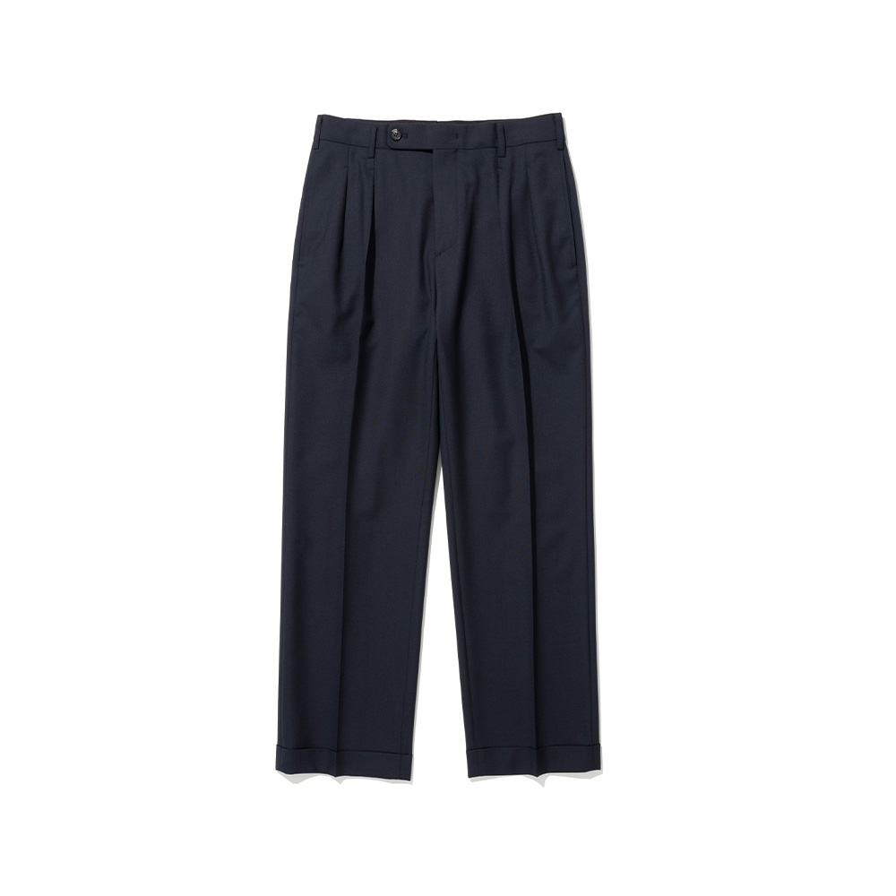 Wool Two Tuck Trousers [Navy]리넥츠