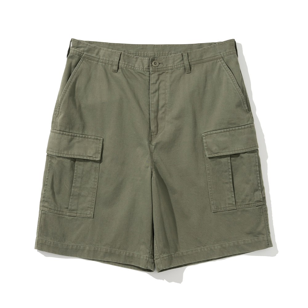 Back Satin Cargo Shorts [Khaki]리넥츠