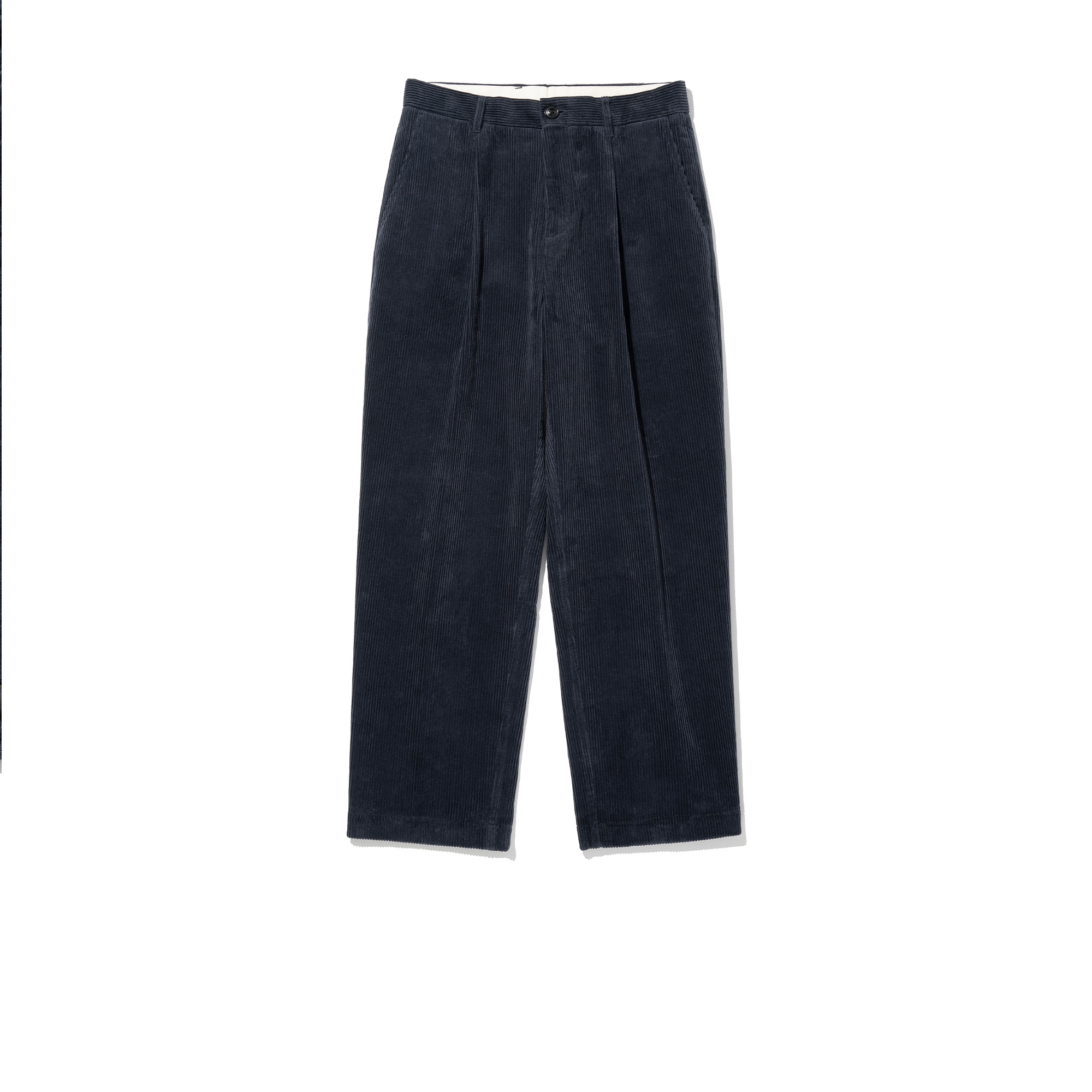 Tailored Straight Corduroy Pants [Navy]리넥츠